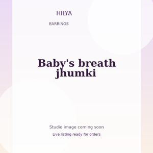 Baby's breath jhumki