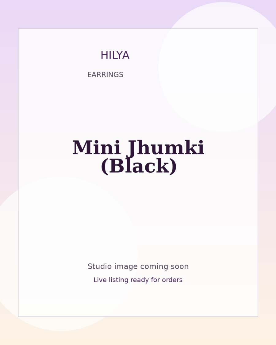 Mini Jhumki (Black)