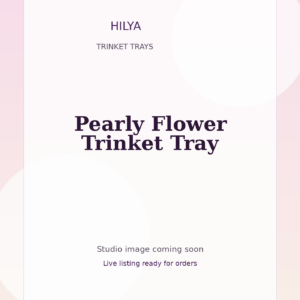 Pearly Flower Trinket Tray