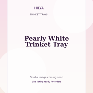Pearly White Trinket Tray