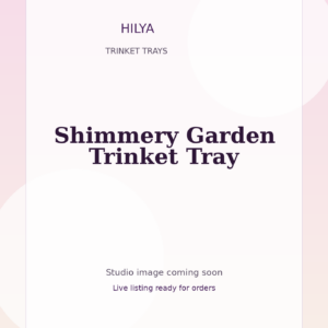 Shimmery Garden Trinket Tray
